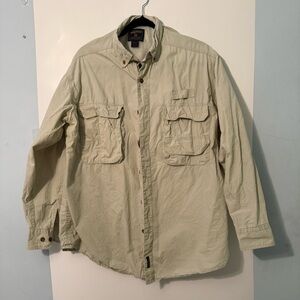 Woolrich Men's Light Tan Shirt Jacket FLAW